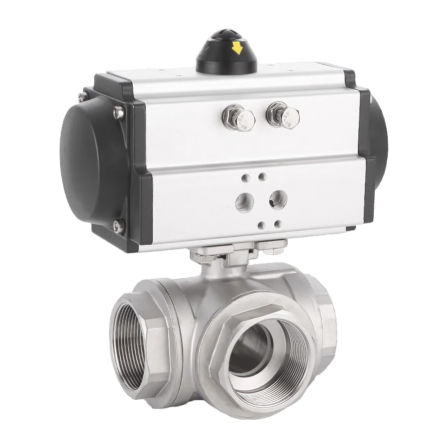 氣動(dòng)螺紋三通球閥