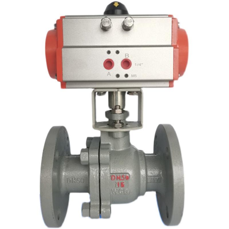 氣動碳鋼法蘭球閥