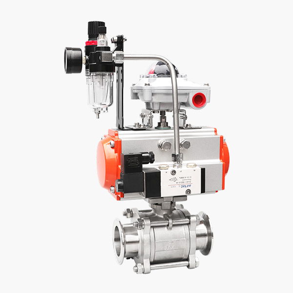 氣動快裝三片式球閥