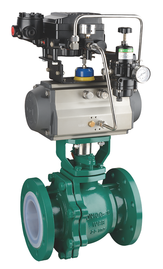 氣動(dòng)調(diào)節(jié)襯氟球閥