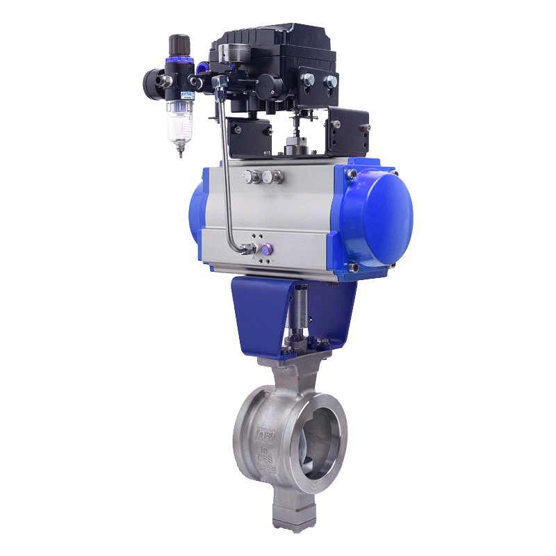 氣動(dòng)調(diào)節(jié)對(duì)夾V型球閥