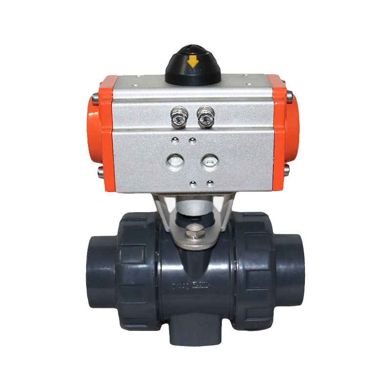 氣動(dòng)塑料雙活接球閥