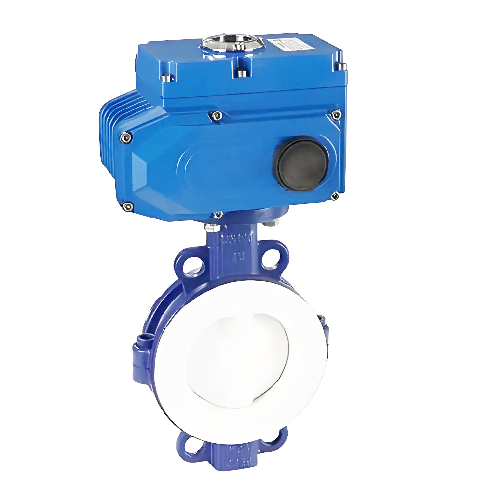 電動對夾襯氟蝶閥