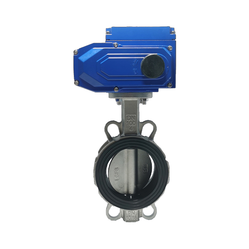 不銹鋼電動對夾蝶閥